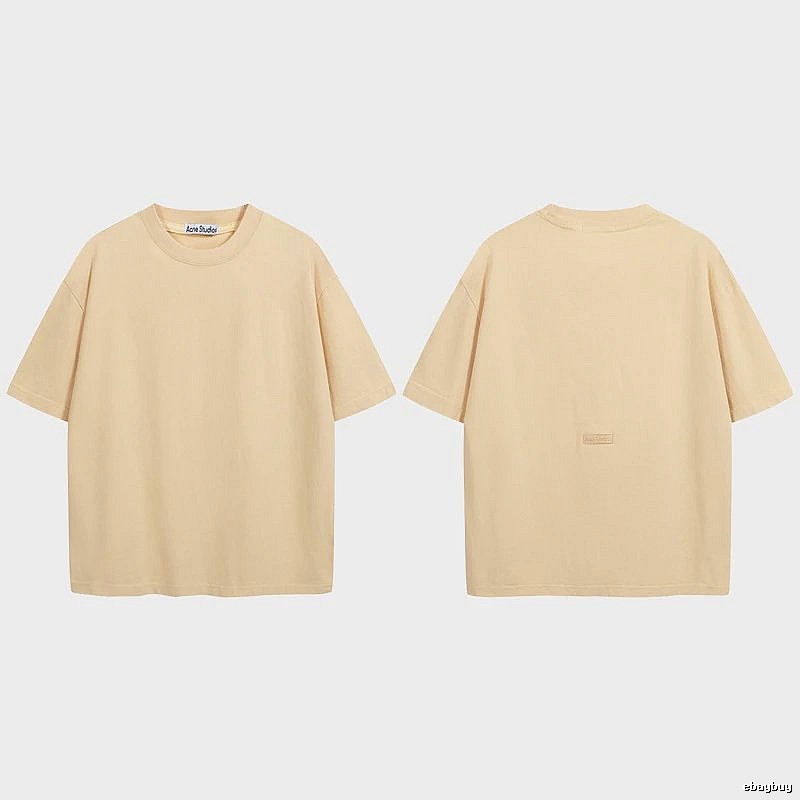 Acne Studios 2090-80 Yellow Style Ac908040 Stockholm Logo T-Shirt Match Day