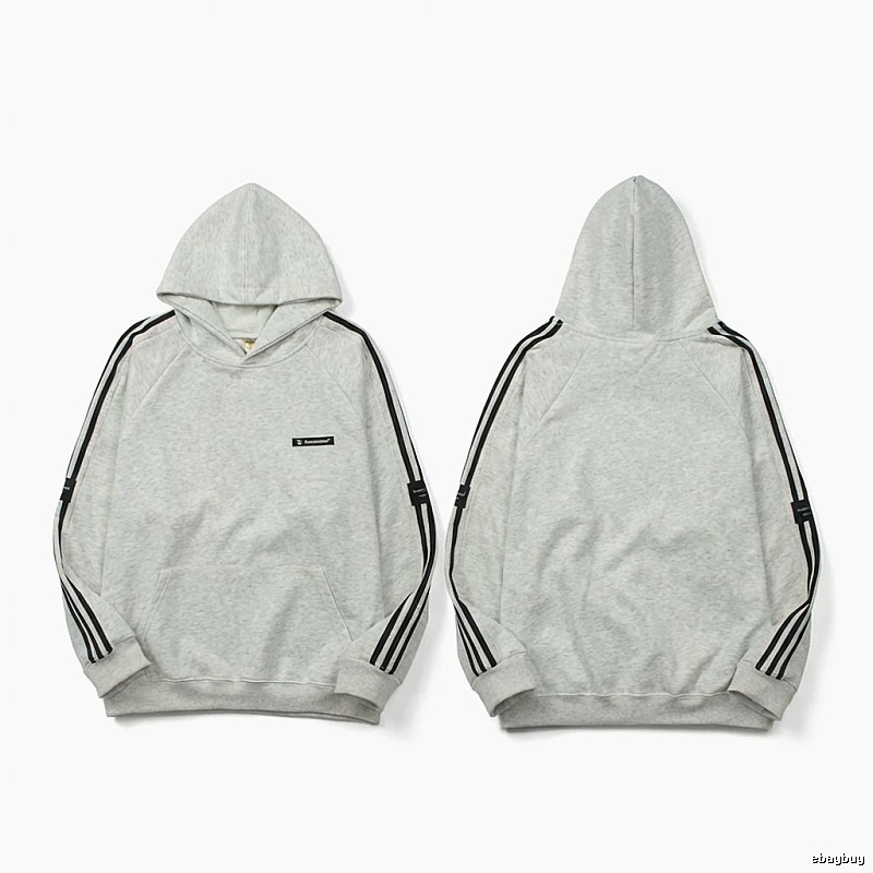 Adidas simple style gray and white hoodie