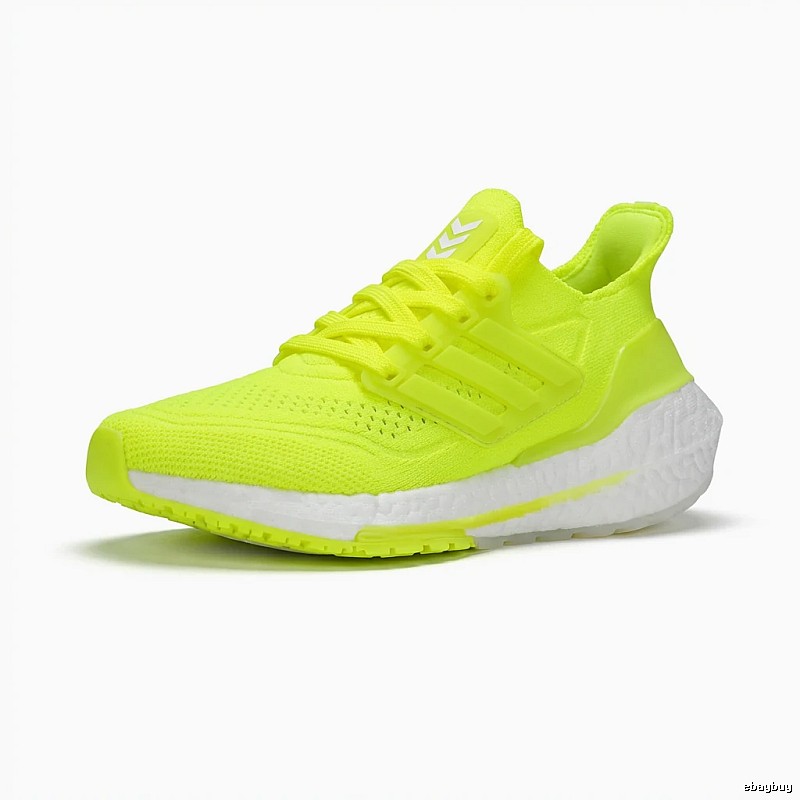 Adidas Ultraboost fluorescent yellow running shoes