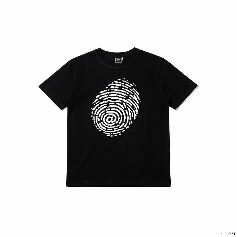 ADWYSD Fingerprint Trendy Black T-shirt