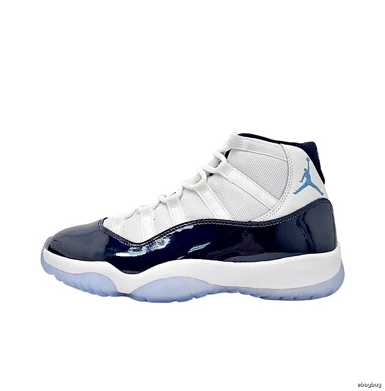 Air Jordan 11 High Blue and White Shoes