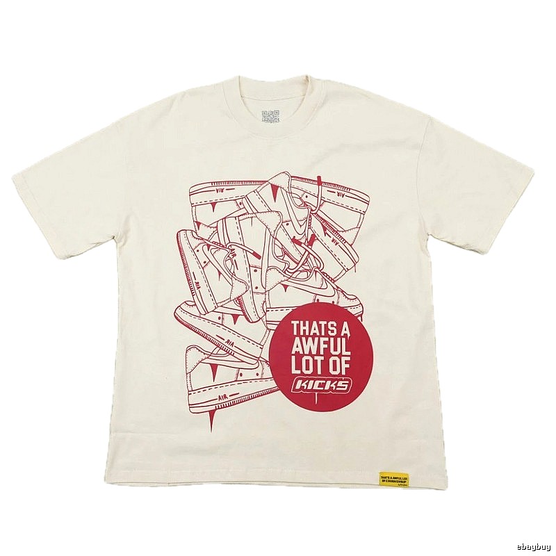 ALOCS Sneaker Printed Street Style Off-white T-shirt