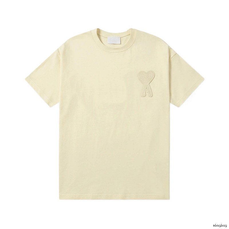 AMI Love Embroidery Simple Style T-shirt