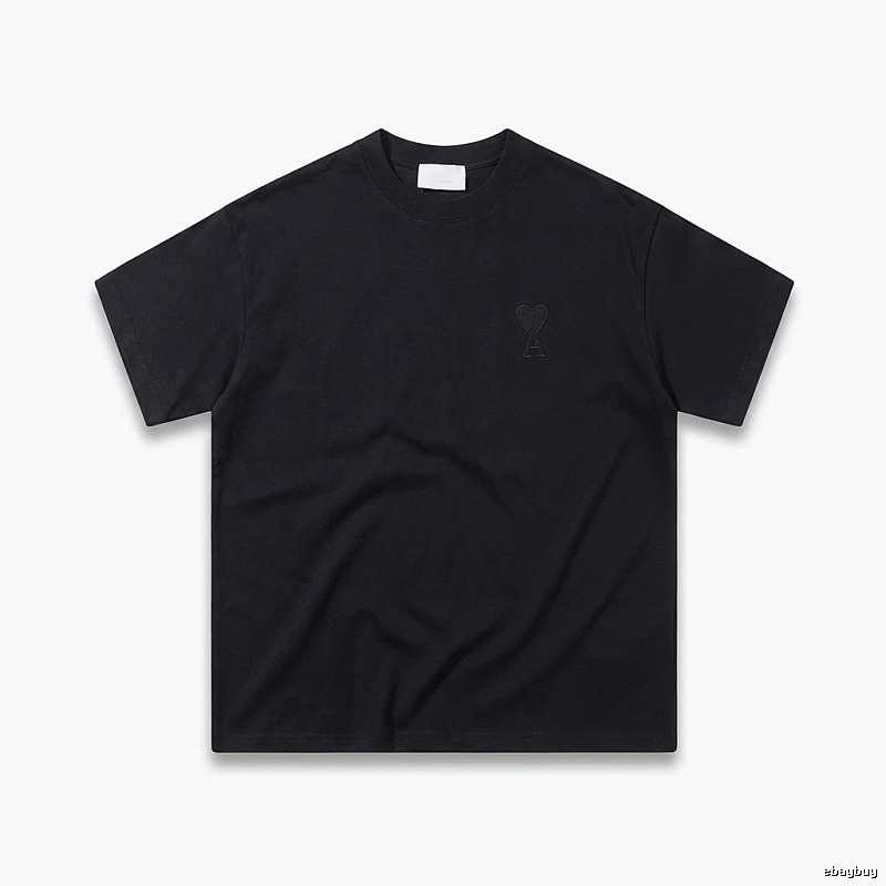 AMI Love Simple Style Black T-shirt