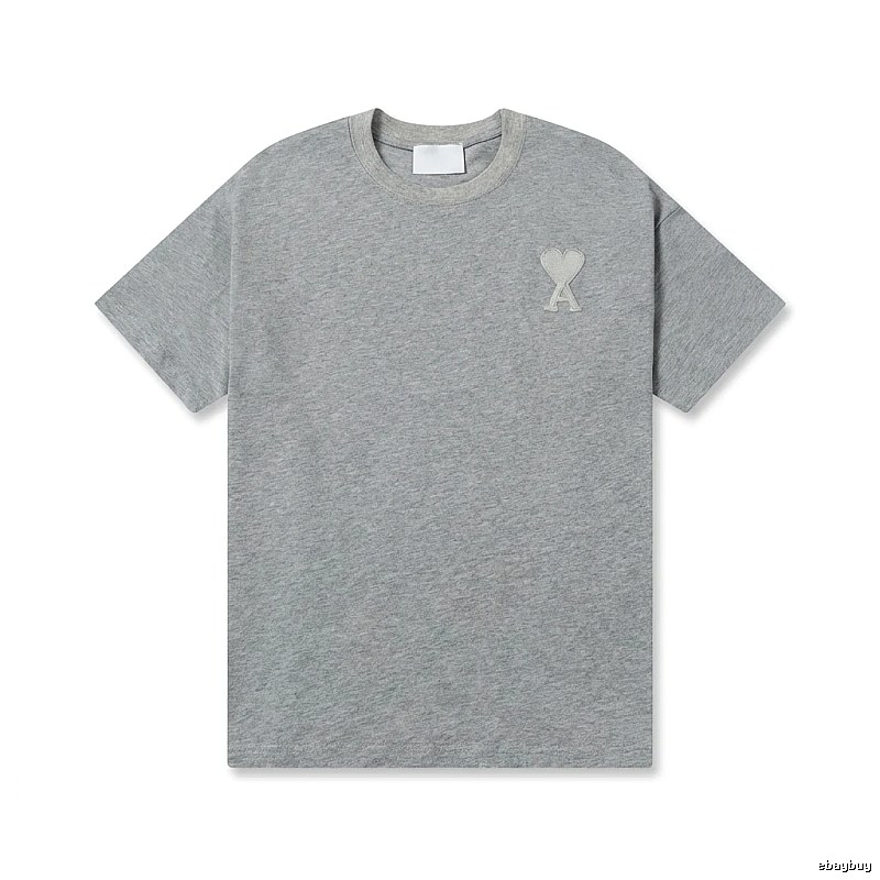 AMI Love Simple Style Gray T-shirt