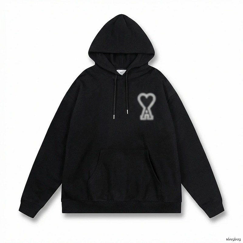 AMI Love Trendy Black Hoodie