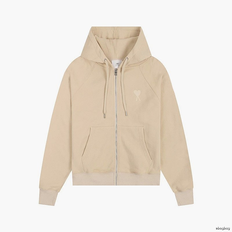 AMI minimalist style beige sweatshirt