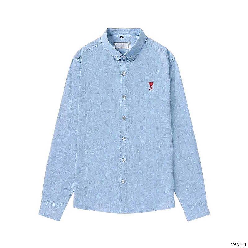 AMI minimalist style blue shirt