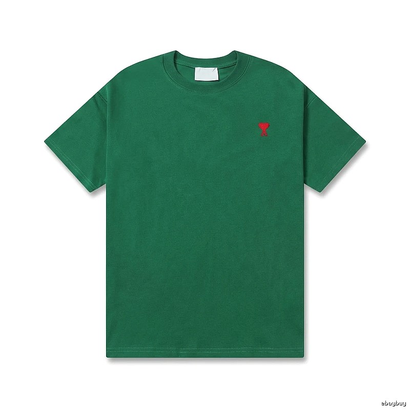 AMI minimalist style green T-shirt