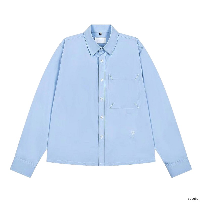 AMI minimalist style light blue shirt