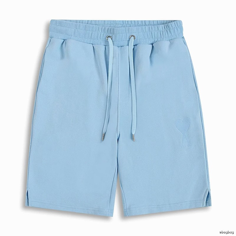 AMI minimalist style light blue shorts