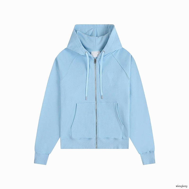 AMI minimalist style light blue sweatshirt