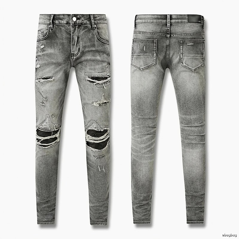 AMI Ripped Trendy Brand Jeans