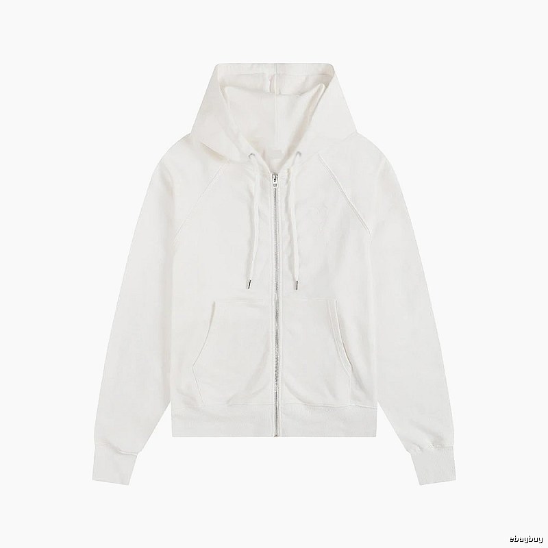 AMI simple style white hoodie