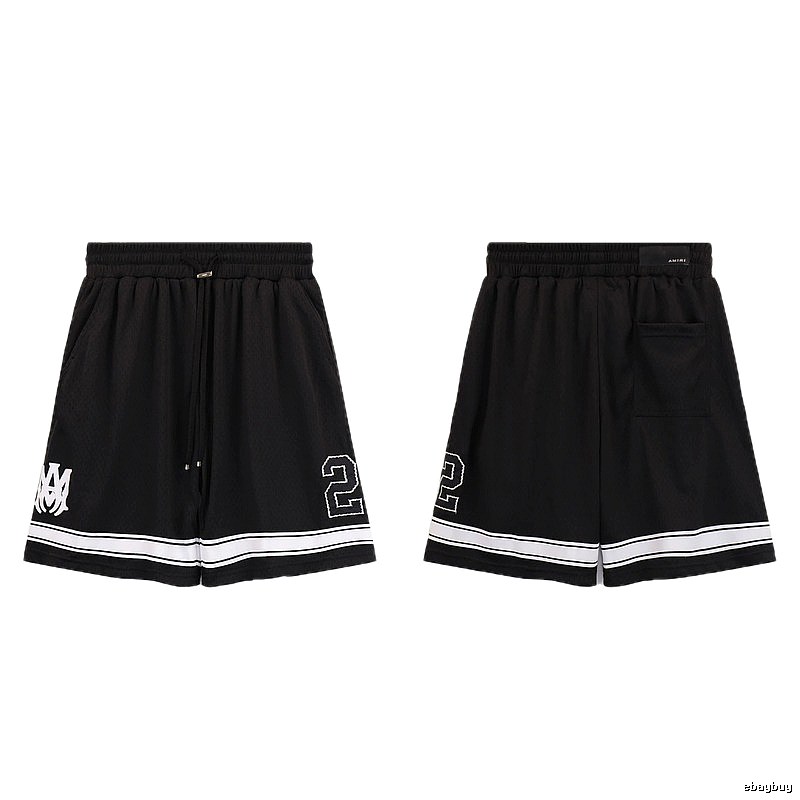 AMIRI American Basketball Style Black Athletic Shorts