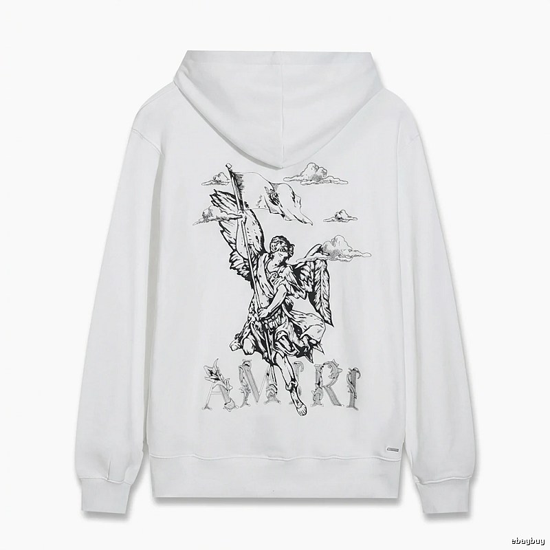 AMIRI Angel Print White Sweatshirt