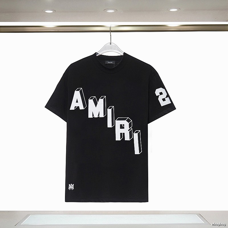 Amiri Compact Graphic T-shirt White Blue Amiri for Sport-Inspired Styling