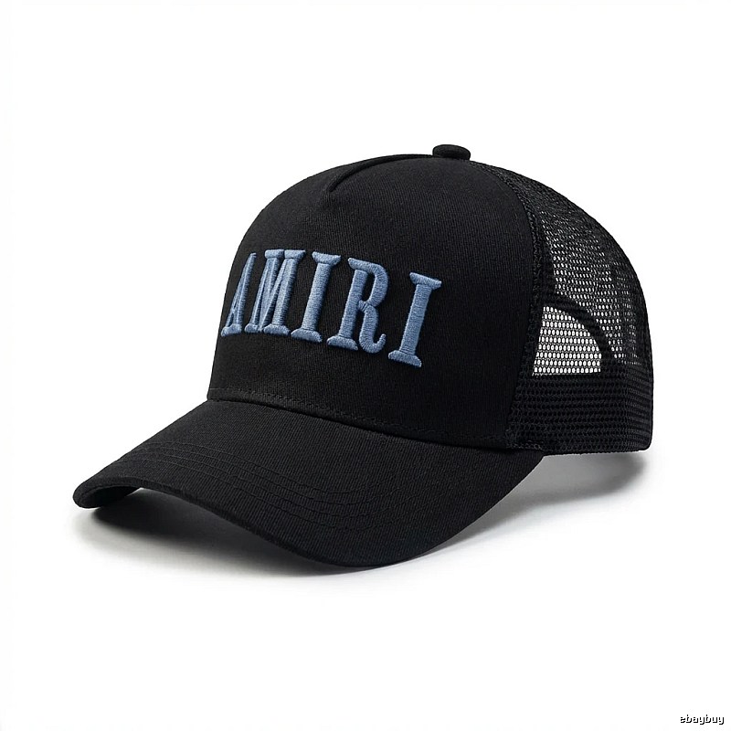 AMIRI Embroidered Trendy and Cool Black Hat