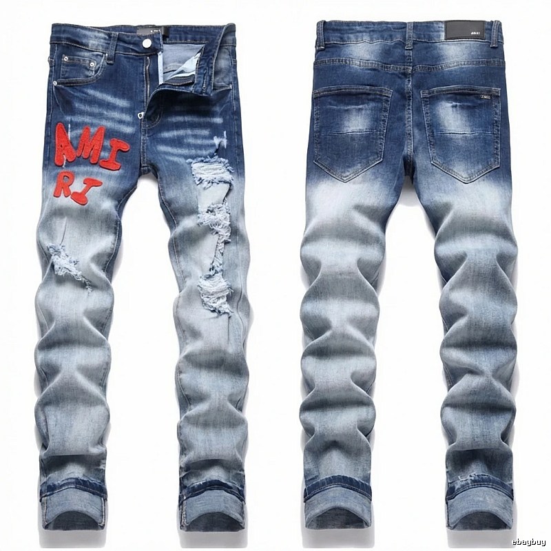 AMIRI Gradient Ripped Jeans