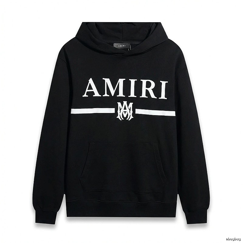 AMIRI Letter Print Black Sweatshirt