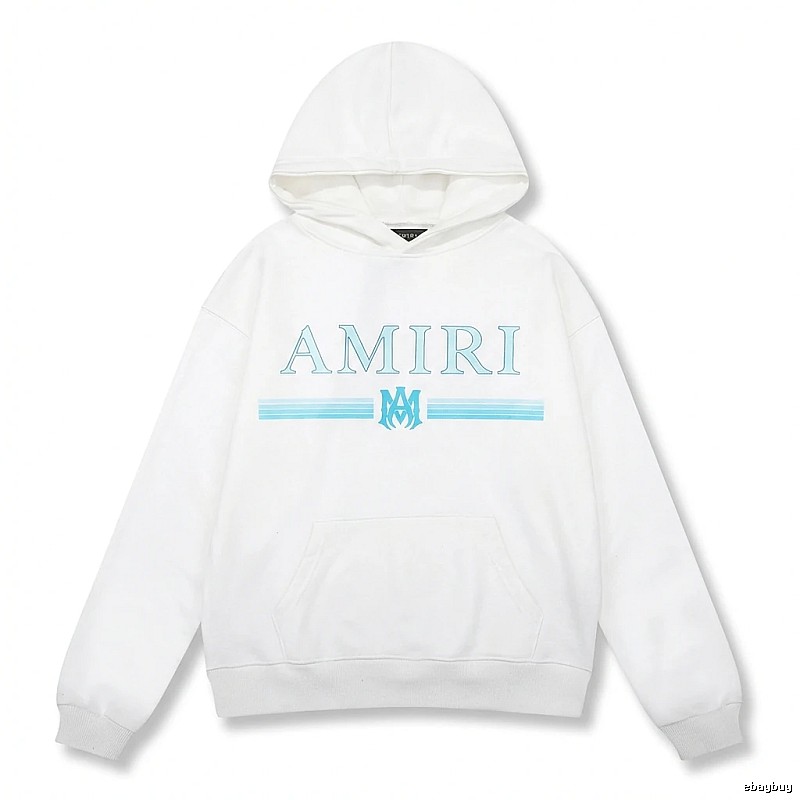 AMIRI letter - printed white hoodie