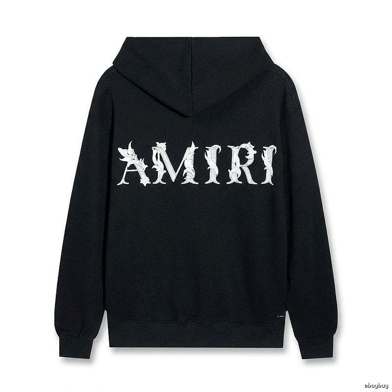 AMIRI letter-style black hoodie