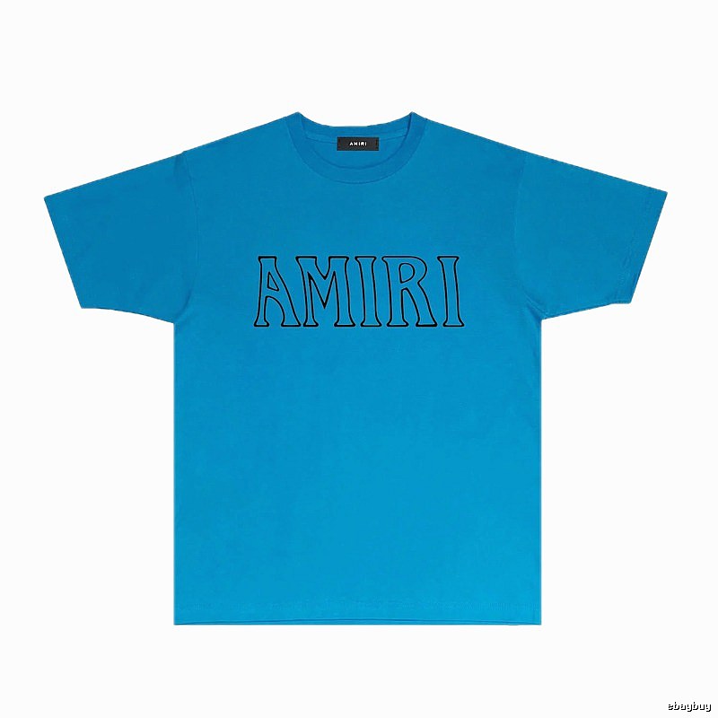AMIRI minimalist blue T-shirt