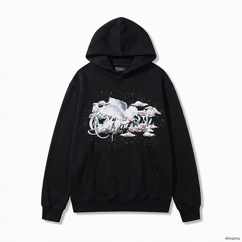 AMIRI Printed Trendy Black Sweatshirt