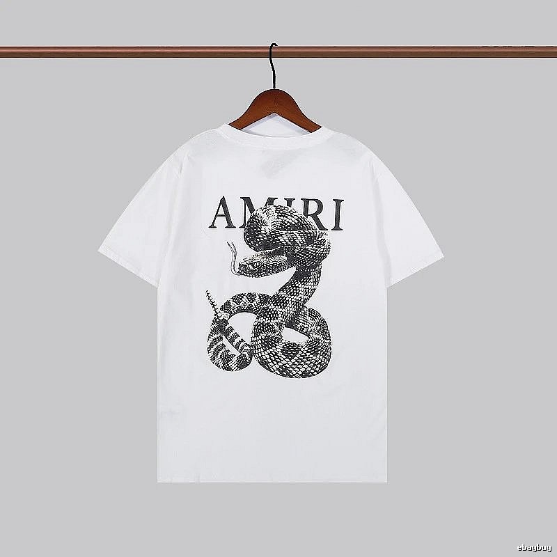 Amiri Resort Graphic T-shirt White Blue Amiri for Travel Looks