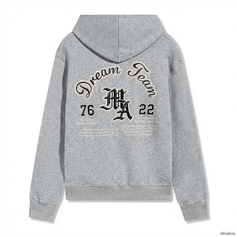 AMIRI Retro Style Grey Hoodie
