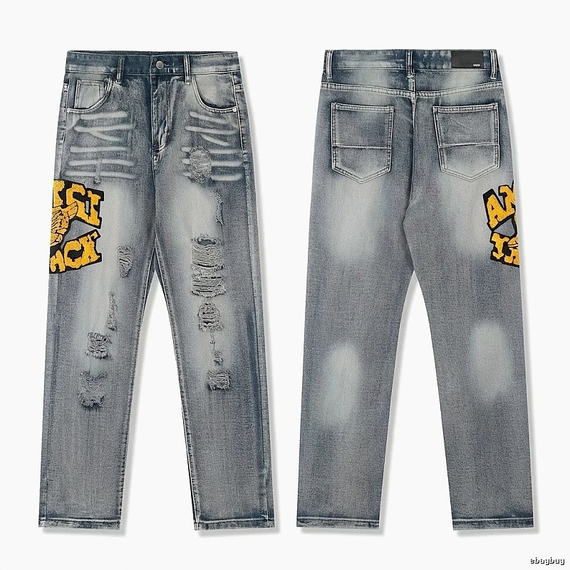 AMIRI ripped trendy brand jeans