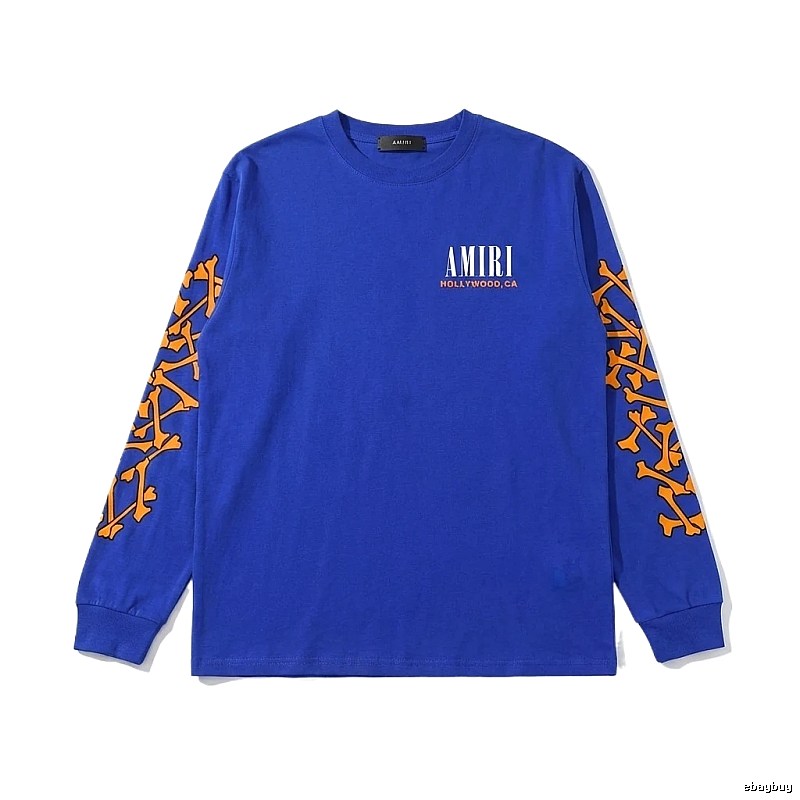 AMIRI Skull Print Style Blue Sweatshirt
