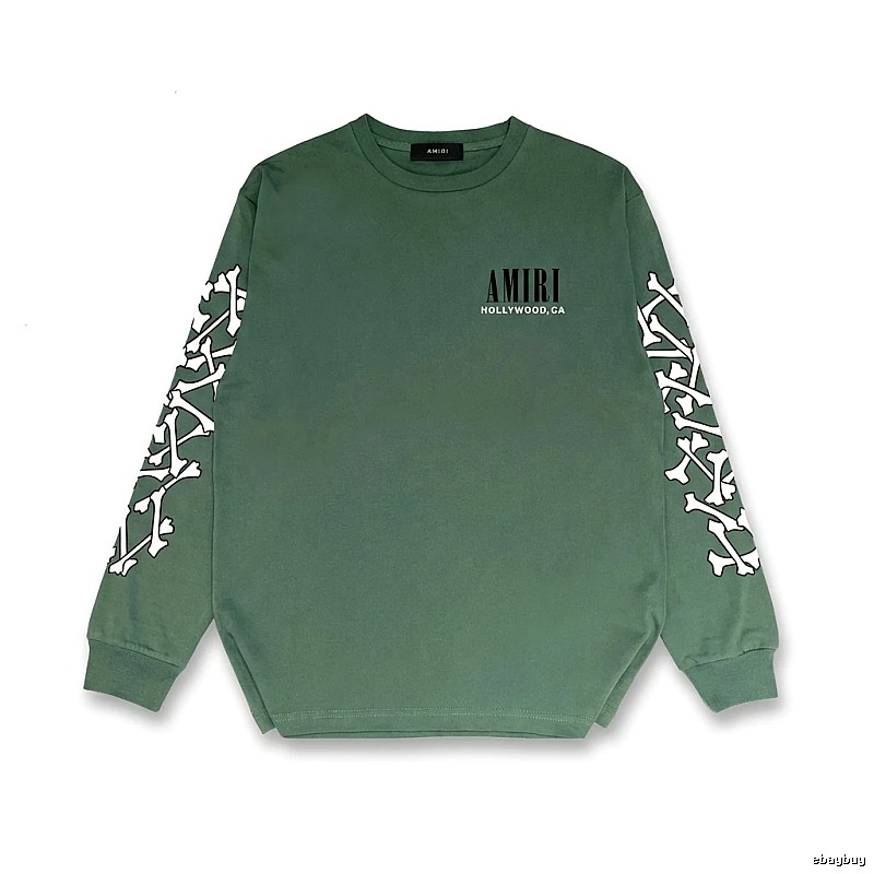 AMIRI Skull Retro Style Green Sweatshirt