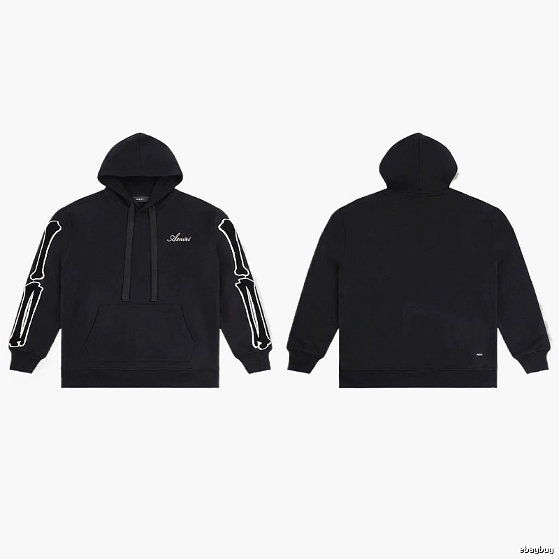 AMIRI Skull Style Black Hoodie