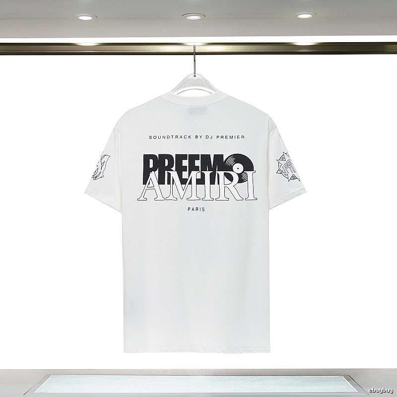 Amiri Sport Graphic T-shirt White Blue Amiri for Warm Weather