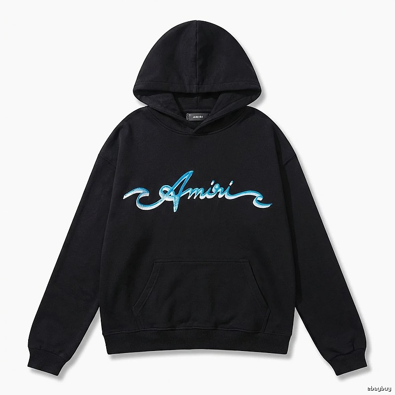 AMIRI Trendy Style Black Hoodie