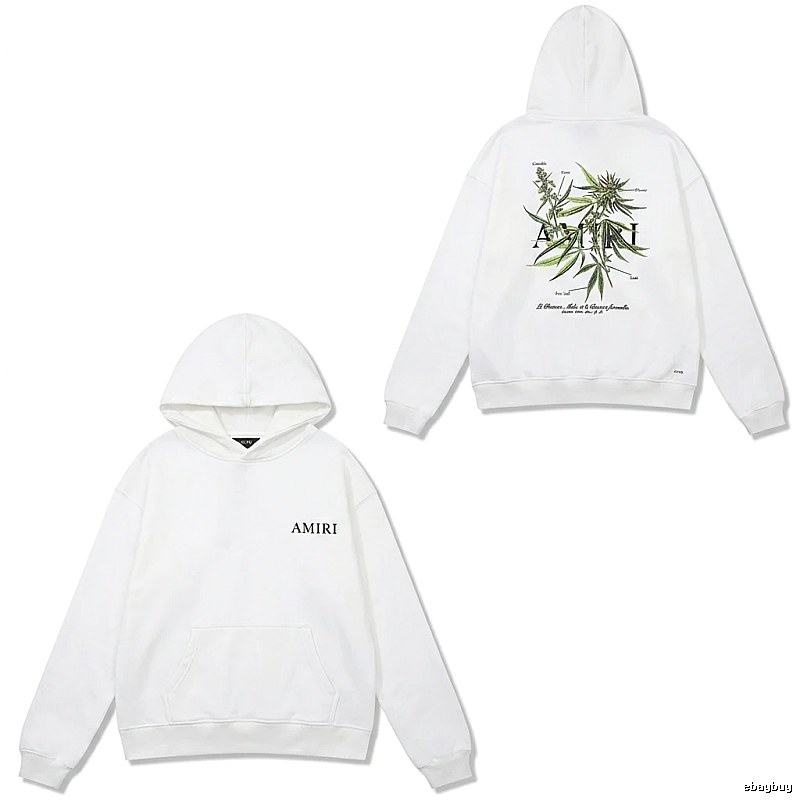 AMIRI White Hoodie with Floral Print Style