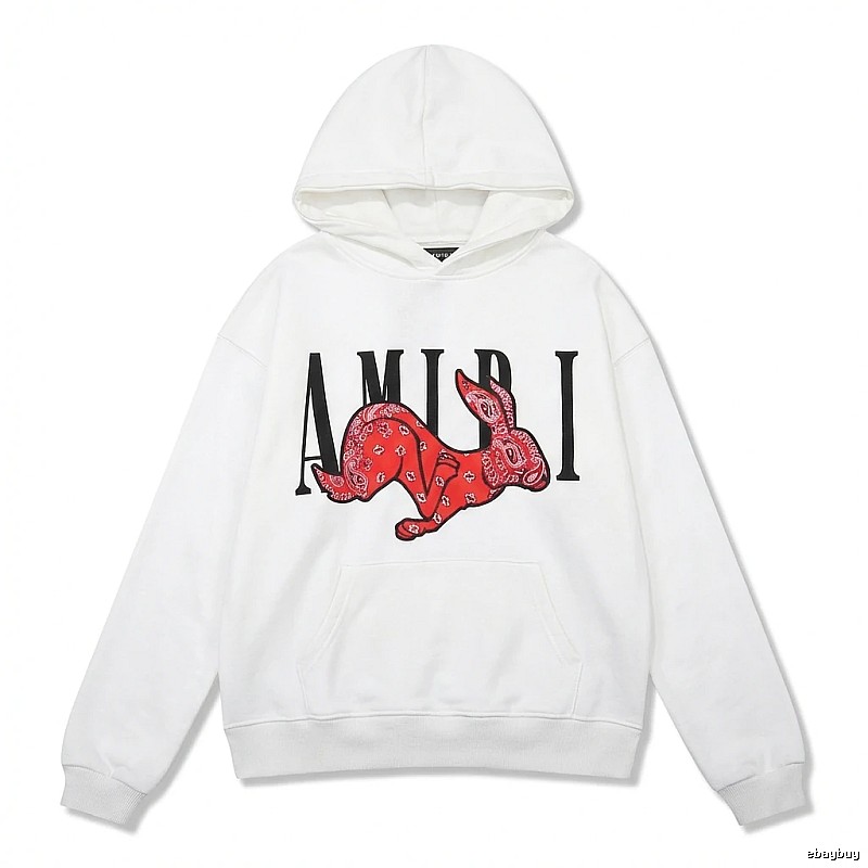 AMIRI White Sweatshirt with Rabbit Print