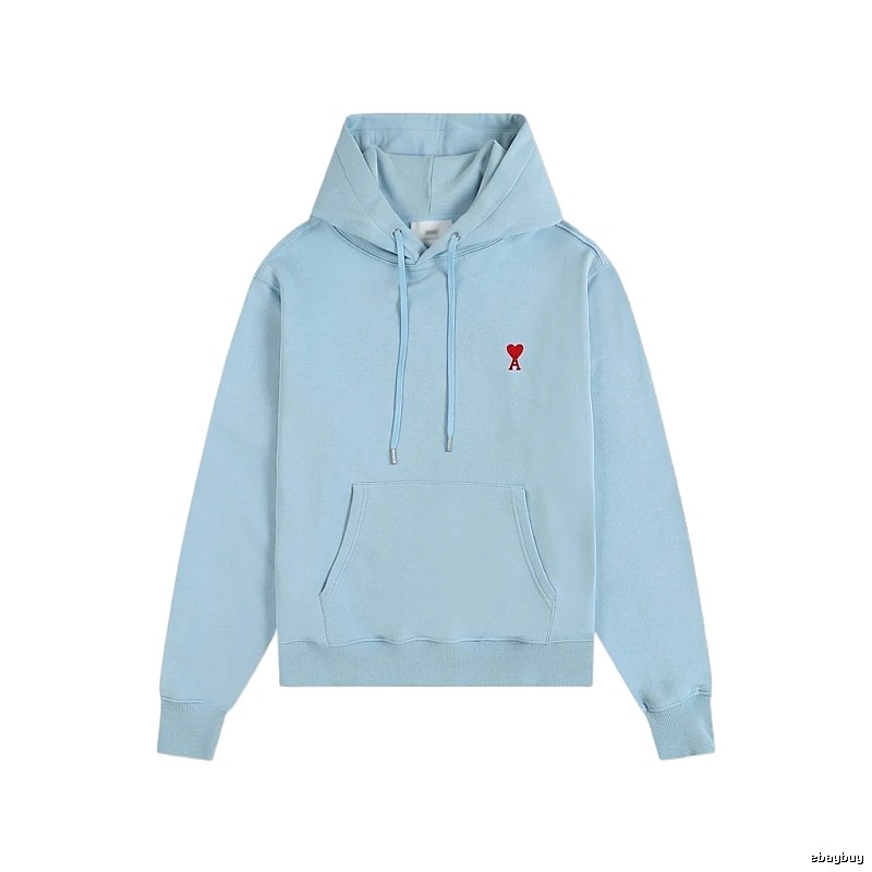 AMI's Light Blue Hoodie with a Simple and Lovely Style