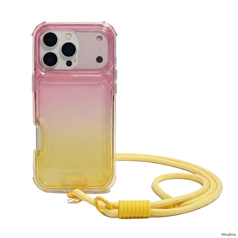 Apple Gradient Transparent Style Phone Case