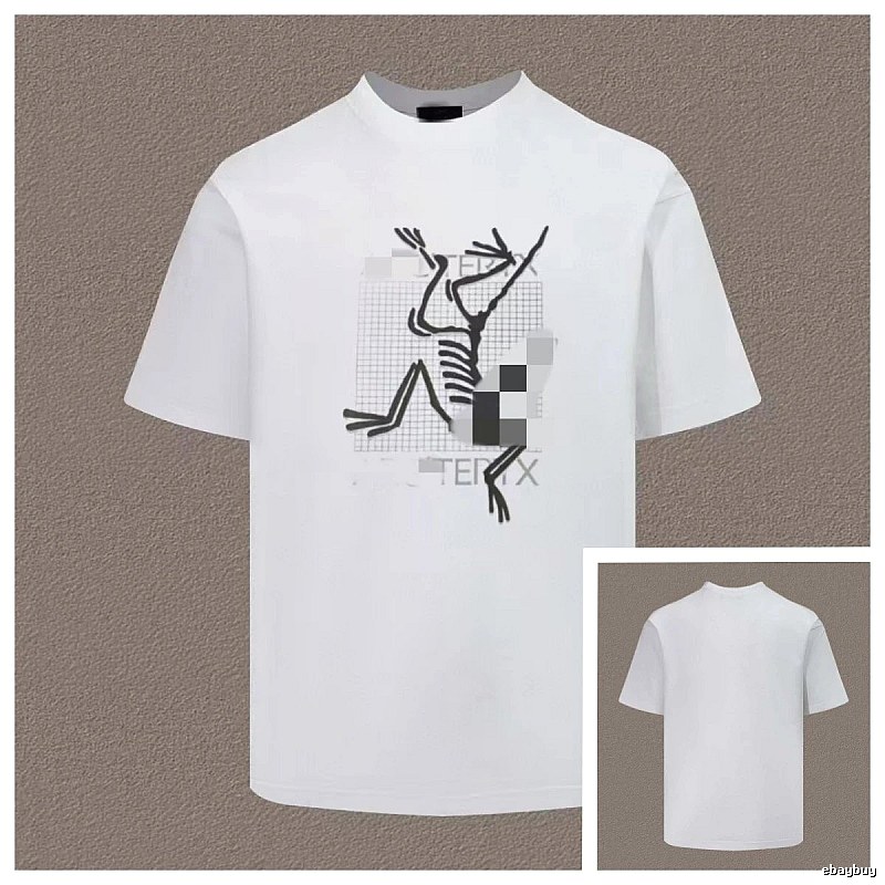 Archaeopteryx Skeleton Print Techwear Style White T-Shirt