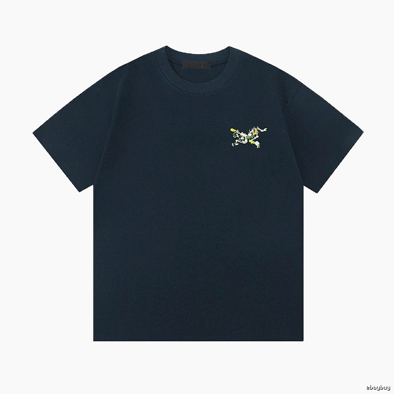 Arc'teryx Floral Embroidered Outdoor Style Navy T-Shirt