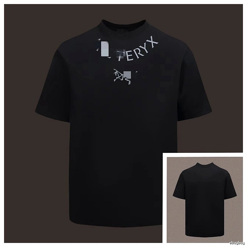 Arc'teryx Printed Functional Style Black Short Sleeve T-shirt