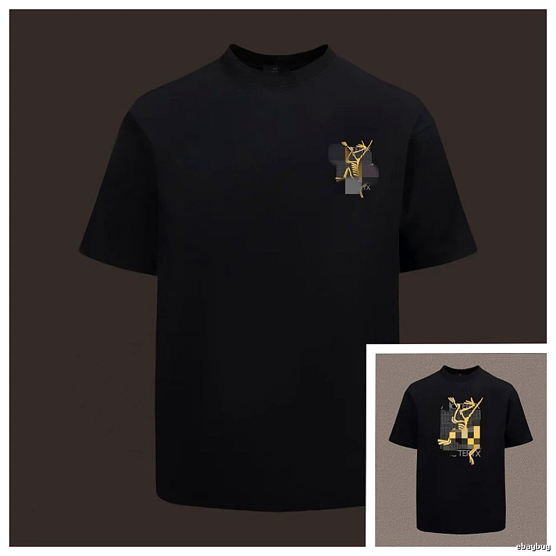 Arc'teryx Printed Functional Style Black Short Sleeve T-Shirt