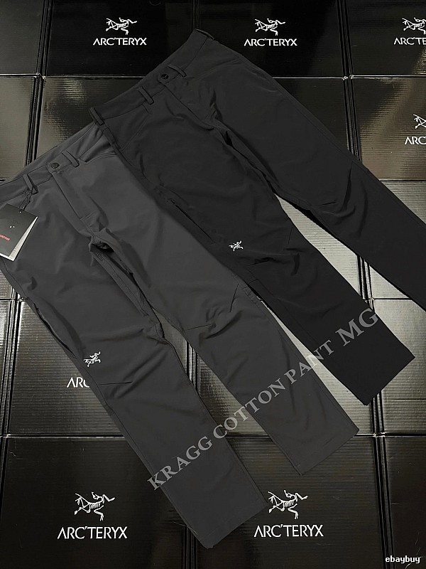 Arc'teryx Technical Hiking Pants in Charcoal - articulated knees