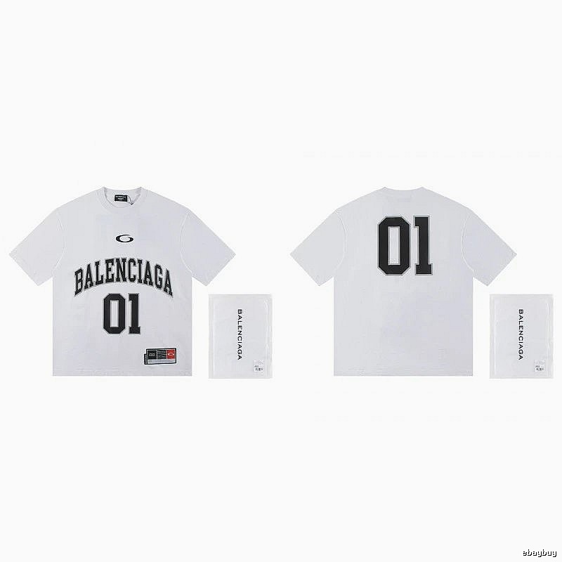 Balenciaga 01 Collection Street Style White Short-sleeve T-shirt