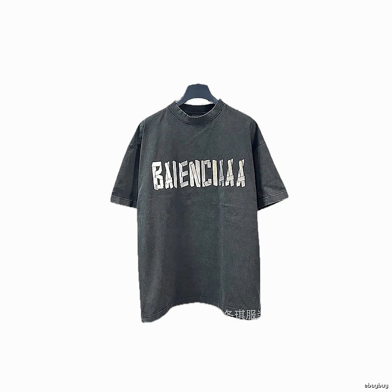 Balenciaga alphabet style black T-shirt