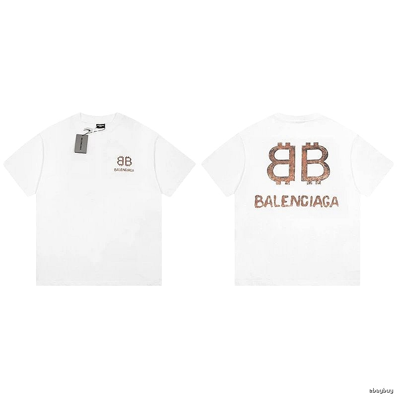 Balenciaga BB Print White T-shirt