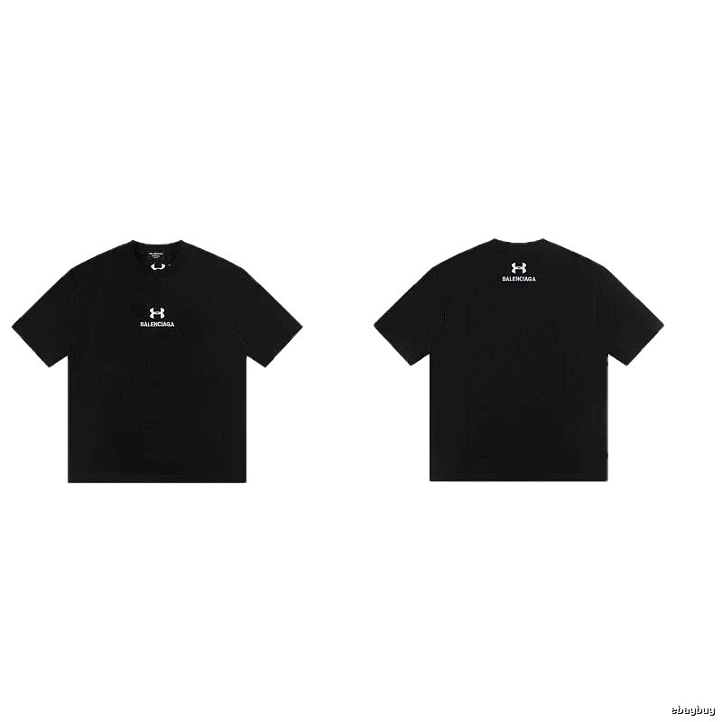 Balenciaga Co-branded Street Style Black T-shirt