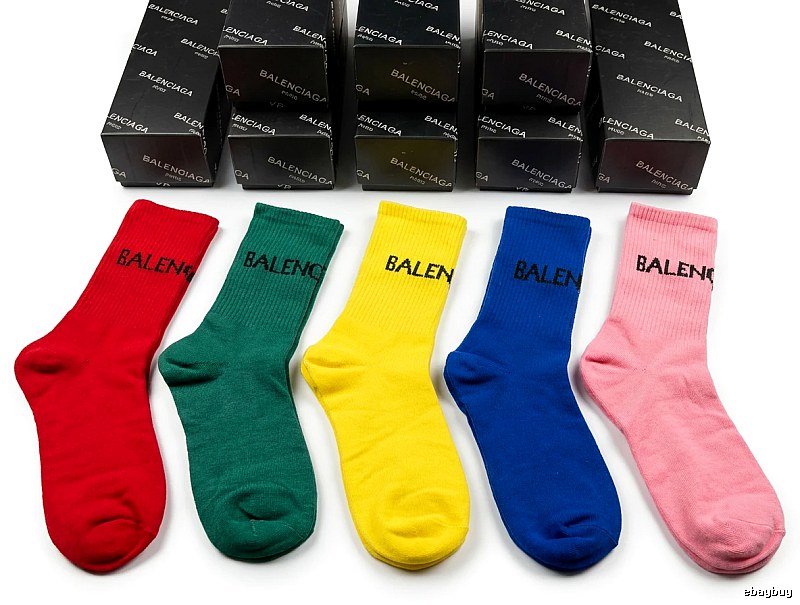 Balenciaga colorful trendy socks